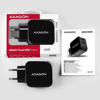 AXAGON ACU-5V4 2.6A + 2.6A WALL CHARGER