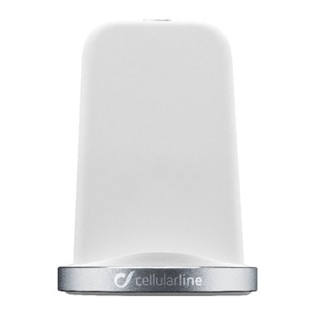 Безжично зарядно Cellularline, от контакт към безжично зареждане, бяло | JAR Computers Cellularline IT4934