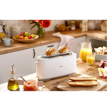 Philips Long Slot Toaster White HD2590/00
