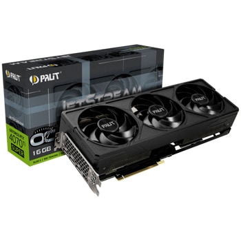 Видео карта Nvidia GF RTX 4070 Ti Super, 16GB, Palit JetStream OC, PCI-E 4.0, GDDR6X, 256-bit, DisplayPort, HDMI | JAR Computers Palit GF RTX 4070 Ti SUPER JetStream OC