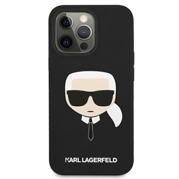 Karl Lagerfeld Head Silicone Case KLHCP13LSLKHBK