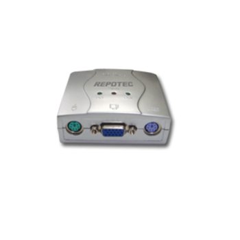 KVM суич, Repotec RP-KV002M, VGA + PS/2 вход към 2xVGA + 2xPS/2 изхода | JAR Computers Repotec RP-KV002M