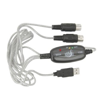Преходник USB към MIDI кабел | JAR Computers Преходник USB -> MIDI кабел