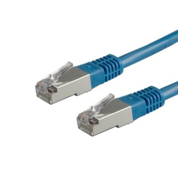 Пач кабел Roline 21.99.1324, SFTP, cat.6, 0.5m, син | JAR Computers ROLINE 21.99.1324 S/FTP Patch Cat.6 0.5 м Син