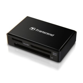 Четец за карта Transcend RDF8K2, USB 3.1 Gen 1/Micro USB, SD/microSD/CompactFlash, черен image
