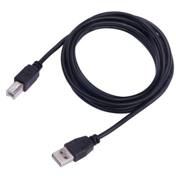 Кабел SBOX USB-1015, от USB A(м) към USB B(м), 5m, черен image