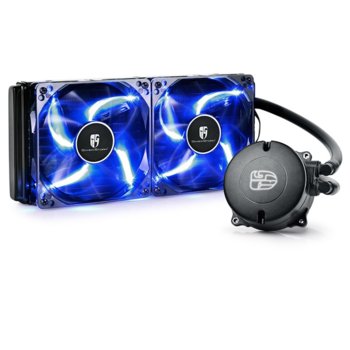 Водно охлаждане за процесор, DeepCool MAELSTROM 240T, съвместимот с LGA2011-V3/LGA2011/LGA1366/LGA1156/LGA1155/LGA1151/LGA1150 and FM2(+)/FM1/AM3(+)/AM2(+) | JAR Computers DeepCool Maelstorm 240T Blue DP-GS-H12RL-MS240T