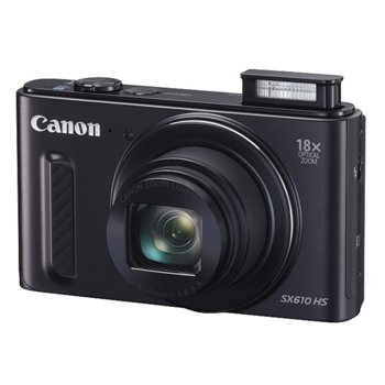 Canon SX610 HS, Black +Canon DCC-1570+Sony 8GB SD