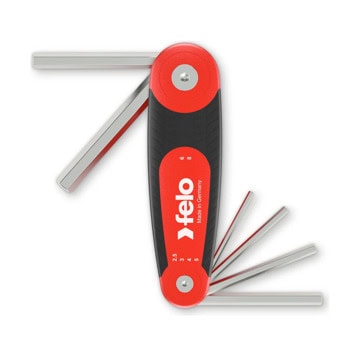 Комплект шестограми Felo HF 7M Fold-Up, 6бр, размери от 2.5mm до 8mm, сгъваем държач | JAR Computers Felo HF 7M Fold-Up 34500721