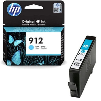 HP 912 Cyan Original Ink 3YL77AE