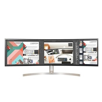 Монитор LG 49WL95C-WE, 49" (124.46 cm) IPS панел, UltraWide Dual QHD, 5ms, 1 000:1, 350cd/m2, DisplayPort, HDMI, 4x USB 3.0 | JAR Computers LG 49WL95C-WE