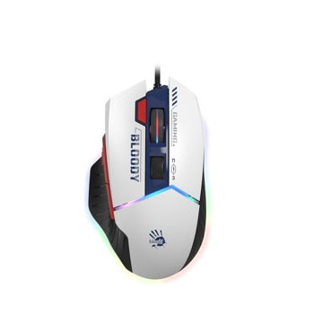 Мишка A4tech Bloody W95Max Sports Navy RGB, оптична(12000dpi), жична, USB, бяла | JAR Computers Мишка A4tech Bloody W95Max Sports Navy
