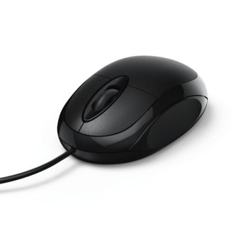 Мишка Hama MC-100, оптична(1000 dpi), 3 бутона, USB, черна image
