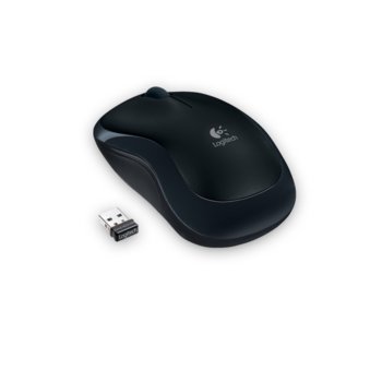 Мишка Logitech M175, безжична, оптична (1000dpi), черна, USB | JAR Computers Logitech M175