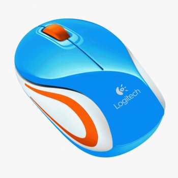 Мишка Logitech M187, оптична 1000 dpi, безжична, USB, mini, синя | JAR Computers Logitech M187 Blue PN 910-002728