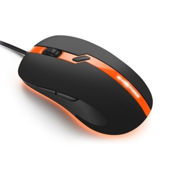 Мишка Sharkoon Shark Force PRO Gaming, оптична 3200 DPI, USB, черно/оранжева, LED подсветка | JAR Computers Mouse Sharkoon Shark Force PRO Gaming