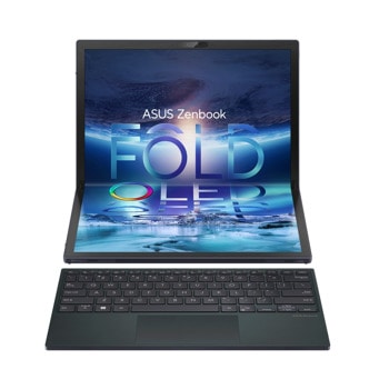 Лаптоп Asus Zenbook Fold OLED UX9702AA-FOLED-MD731X (90NB0WX1-M003F0), десетядрен Intel Core i7-1250U 1.1/4.7GHz, 17.3" (43.94 cm) FOLD OLED Touchscreen Glare Display, (Thunderbolt 4), 16GB DDR5, 1TB SSD, Windows 11 Pro | JAR Computers Asus Zenbook Fold OLED UX9702AA-FOLED-MD731X