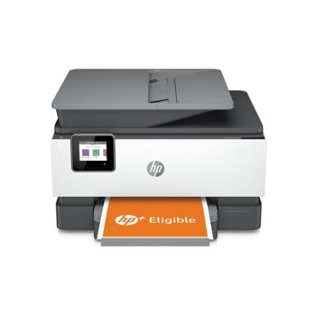 Мултифункционално мастиленоструйно устройство HP OfficeJet Pro 9012e, цветен принтер/копир/скенер/факс, 1200 x 1200 dpi, 32 стр/мин, WI-FI, USB, RJ-11, А4, HP+ съвместим image