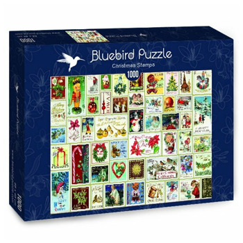Пъзел Bluebird Puzzle Коледни пощенски марки