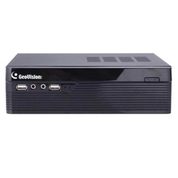 IP видеорекордер GeoVision GV-SNVR0400F, 4 канала, H.265/H.264, 1x SATA III, 4x USB, 1x RJ-45 100Mbps, HDMI | JAR Computers GeoVision GV-SNVR0400F