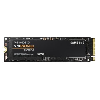 Памет SSD 500GB Samsung 970 EVO Plus, NVMe, M.2 (2280), скорост на четене 3500 MB/s, скорост на запис 3300 MB/s | JAR Computers Samsung 970 EVO Plus 500 GB MZ-V7S500BW