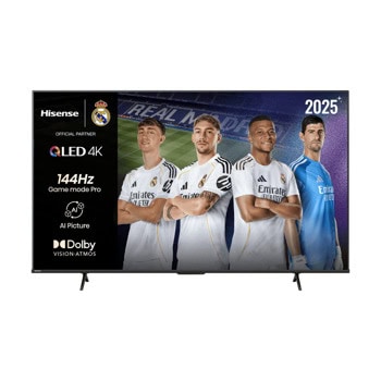 Телевизор Hisense 50E7Q Pro, 50" (127cm) 4K/UHD QLED Smart TV, HDR10+, 144Hz, Dolby Vision, Dolby Atmos, DTS Virtual:X, DVB-T2/C/S2, Wi-Fi, Bluetooth, LAN, 4x HDMI, 2x USB | JAR Computers Hisense 50E7Q Pro