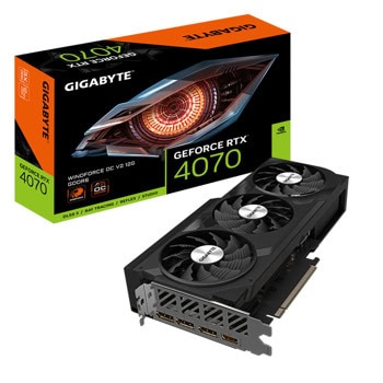 Видео карта Nvidia GF RTX 4070, 12GB, Gigabyte Windforce V2, OC, PCI-E 4.0, GDDR6, 192-bit, DisplayPort, HDMI | JAR Computers Gigabyte GF RTX 4070 Windforce V2 OC