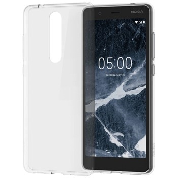 Калъф за Nokia 5.1, Nokia CC-109, силиконов, прозрачен | JAR Computers Калъф Nokia 5.1 CC-109 CLEAR CASE