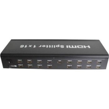 HDMI сплитер Estillo HDSP0116M, от 1x HDMI(ж) към 16x HDMI(ж), HDMI 1.3, макс 16 устройста | JAR Computers HDMI сплитер ESTILLO HDSP0116M