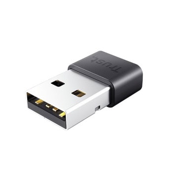 Адаптер Trust Myna, Bluetooth 5.3, до 2Mbps, обхват до 10m, черен | JAR Computers Trust Myna 25329