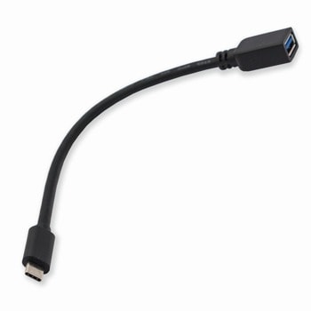 Преходник VCOM CU409-0.2m, от USB 3.1 Type-C(м) към USB 3.0 Type A(ж), 0.2m, черен | JAR Computers VCOM CU409-0.2m