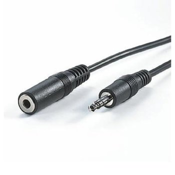 Кабел Roline 11.99.4359, 3.5mm Jack(м) към 3.5mm Jack(ж), 10m, черен | JAR Computers ROLINE 11.99.4359 3.5mm Jack(м) към 3.5mm Jack(ж)