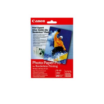 Фотохартия Canon PR-101, 10x15 cm., гланцирана, 245 g/m2, 20 листа image