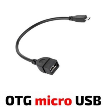 Кабел Royal OTG USB Micro, от USB Type-A(ж) към USB Micro(м), 0.15м, черен | JAR Computers Royal CABLE-OTG USB/f-USB Micro/m 0.15m ROY2100748