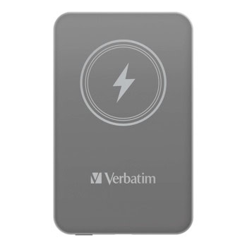 Външна батерия /power bank/ Verbatim MCP-5GY, 5000mAh, сива, 1x USB-C, безжично зареждане | JAR Computers Power bank Verbatim MCP-5GY 32244