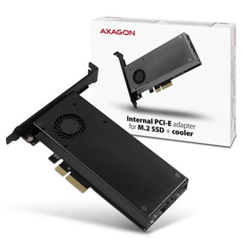Преходник Axagon PCEM2-DC, поддържа 2x M.2 SSD (до 22110), от PCI-E 4x към M.2 (NVMe + SATA) | JAR Computers Преходник Axagon PCEM2-DC