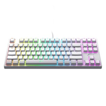 Клавиатура Xtrfy K4 TKL White RGB, гейминг, механична, RGB подсветка, бяла, USB image