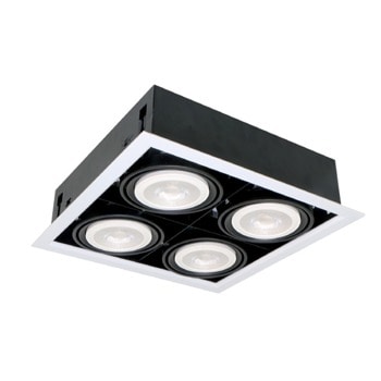 LED луна ELMARK 92Q41240DGR, 4X12W, 230V, защита IP20, 3600lm, 4000K, тъмно сив | JAR Computers LED луна ELMARK 92Q41240DGR