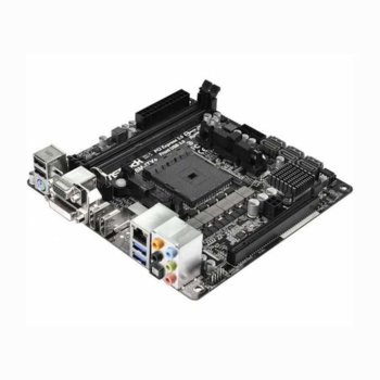 Дънна платка ASRock FM2A78M-ITX+, AMD A78, FM2+, DDR3, PCI-E 3.0 (2x HDMI (In/Out) & DVI), DTS Connect SB7.1, Lan1000, 6x SATA 6Gb/s RAID 0,1,10, 2x USB3.0, miniITX | JAR Computers ASRock FM2A78M-ITX+