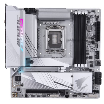 Дънна платка Gigabyte B760M Aorus Elite X AX, B760, LGA 1700, DDR5, PCI-E 4.0 (DP&HDMI), 2x M.2, 4x SATA 6Gb/s, 1x USB 3.2 Gen2 Type-C, 1 x USB 3.2 Gen 2, 2.5G LAN, Wi-Fi 6E, Bluetooth 5.3, Micro ATX | JAR Computers GIGABYTE B760M AORUS ELITE X AX