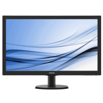 Монитор 27" (68.58 cm) Philips 273V5QHAB, VA панел, Full HD, 6 ms, 10 000 000:1, 300cd/m2, HDMI, DVI | JAR Computers 27 " Philips 273V5QHAB (273V5QHAB/00)