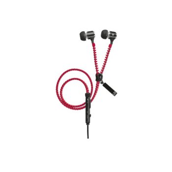 TRUST Urban Revolt Zipper In-ear Headset - red