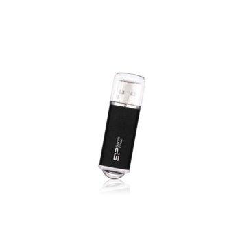 Памет 4GB USB Flash Drive, Silicon Power U02, USB 2.0, черен | JAR Computers Silicon Pow 4 GB U02 USB2 SP004GBUF2M01V1K
