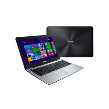 Лаптоп 15.6" (39.6 cm) Asus F555LN-XO010D, черен, двуядрен Intel® Core™ i7 4510U 2.0/3.1 GHz, HD LED Display & GeForce 840M 2GB (HDMI), 6GB, 750GB, 2x USB3.0, Free DOS, 2.3kg, 2г. гаранция | JAR Computers 15.6 Asus F555LN-XO010D