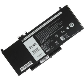 Батерия (заместител) за лаптоп Dell, съвместима с Latitude series, 4-cell, 7.4V image