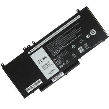 Батерия (заместител) за лаптоп Dell, съвместима с Latitude series, 4-cell, 7.4V | JAR Computers Батерия за DELL Latitude 7.4V 6800mAh 4cell