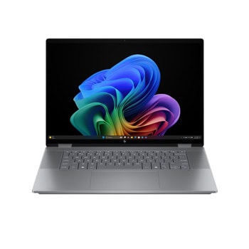 Лаптоп HP OmniBook X Flip 16-ar0004nn(C2AT0EA)(сив), шестядрен AMD Ryzen AI 5 340 3.4/4.8GHz, 16"(40.6 cm) IPS Display, 16GB LPDDR5x, 1TB SSD NVMe, 2x USB 3.2 Gen 2 Type-A, Windows 11 Home, 1.89kg | JAR Computers Лаптоп HP OmniBook X Flip 16-ar0004nn