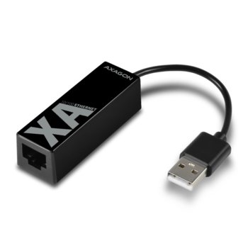 Мрежов адаптер Axagon, от 10/100 Ethernet(ж) към USB 2.0, черен | JAR Computers Axagon ADE-XA