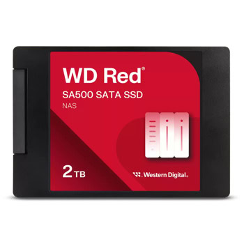 Памет SSD 2TB Western Digital Red SA500 NAS (WDS200T2R0A-68CKB0), SATA 6Gb/s, 2.5"(6.35cm), скорост на четене до 560MB/s, скорост на запис до 520MB/s | JAR Computers Western Digital Red SA500 NAS 2TB WDS200T2R0A