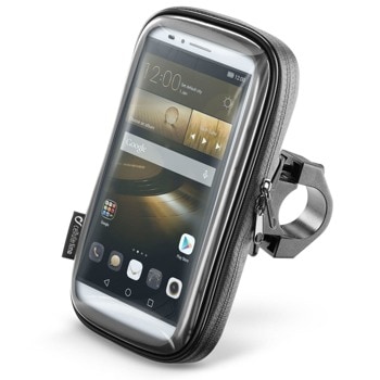 Стойка за телефон Interphone Unicase, за колело, за телефони до 6.5" (16.51 cm), IPX5, черна | JAR Computers Interphone Unicase SMSMART65